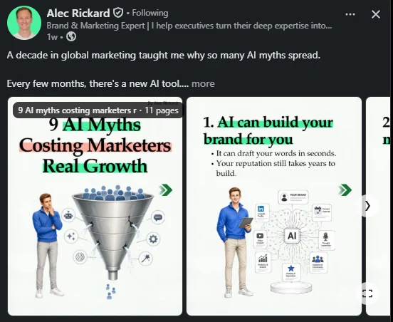 Carousel post example