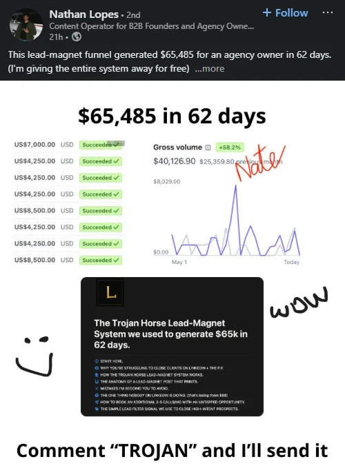 Playbook post example
